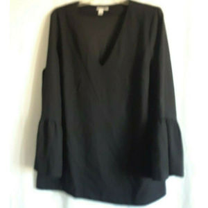 Halogen Women's Black Blouse Size Large Long Sleeve